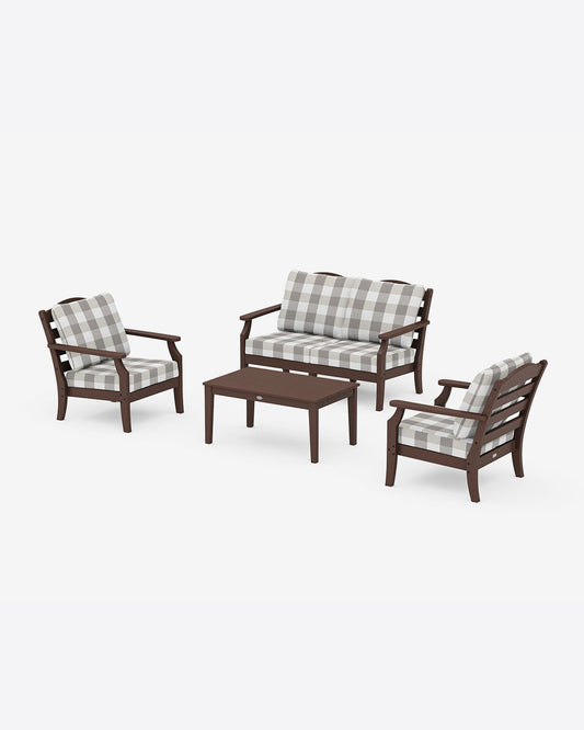 Savannah 4-Piece Deep Seating Set with Loveseat in Buffalo Plaid | Draper James Special Offer