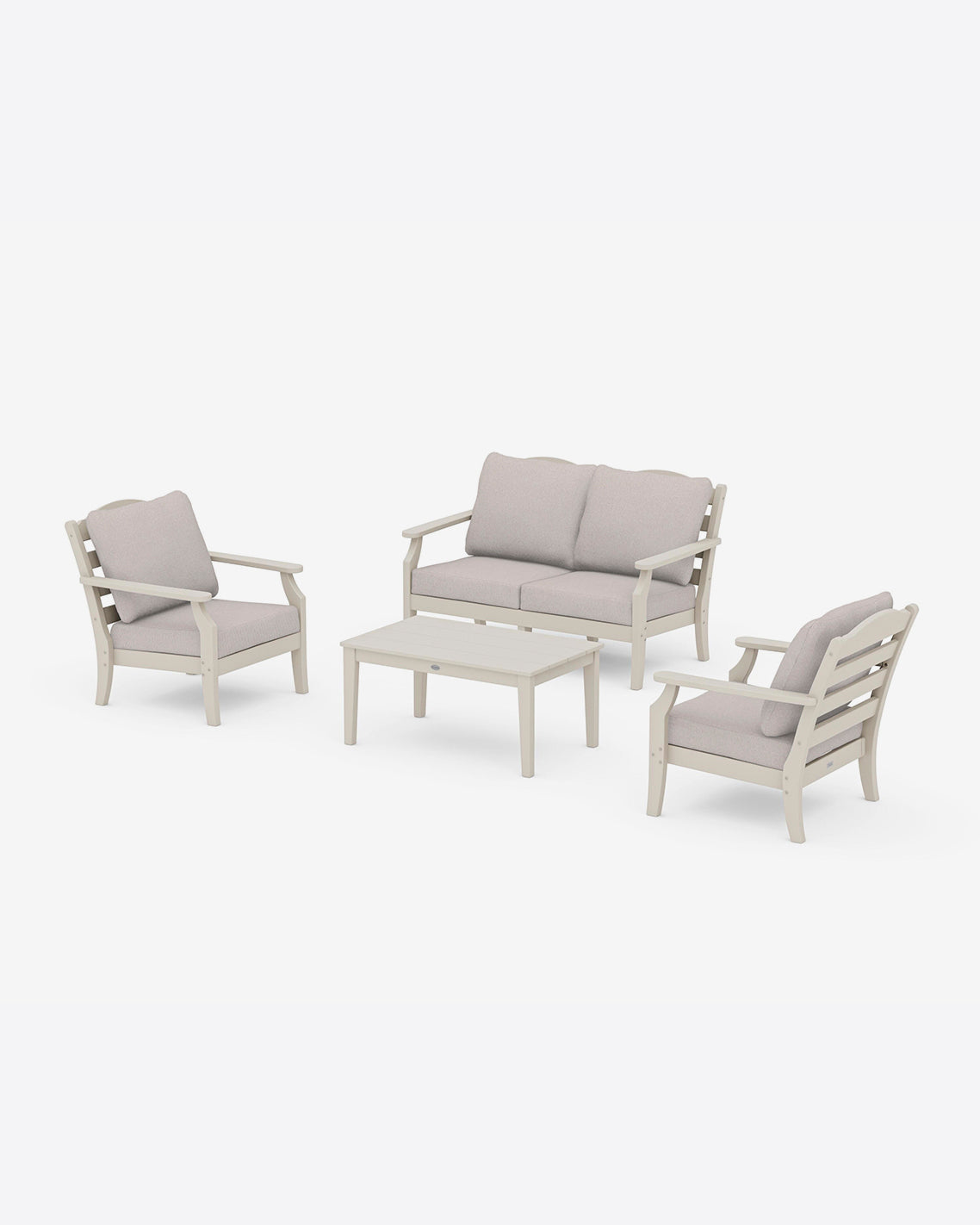 Savannah 4-Piece Seating Set with Loveseat in Natural | Draper James Great Value