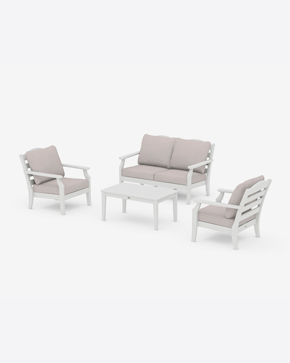 Savannah 4-Piece Seating Set with Loveseat in White | Draper James Recommended