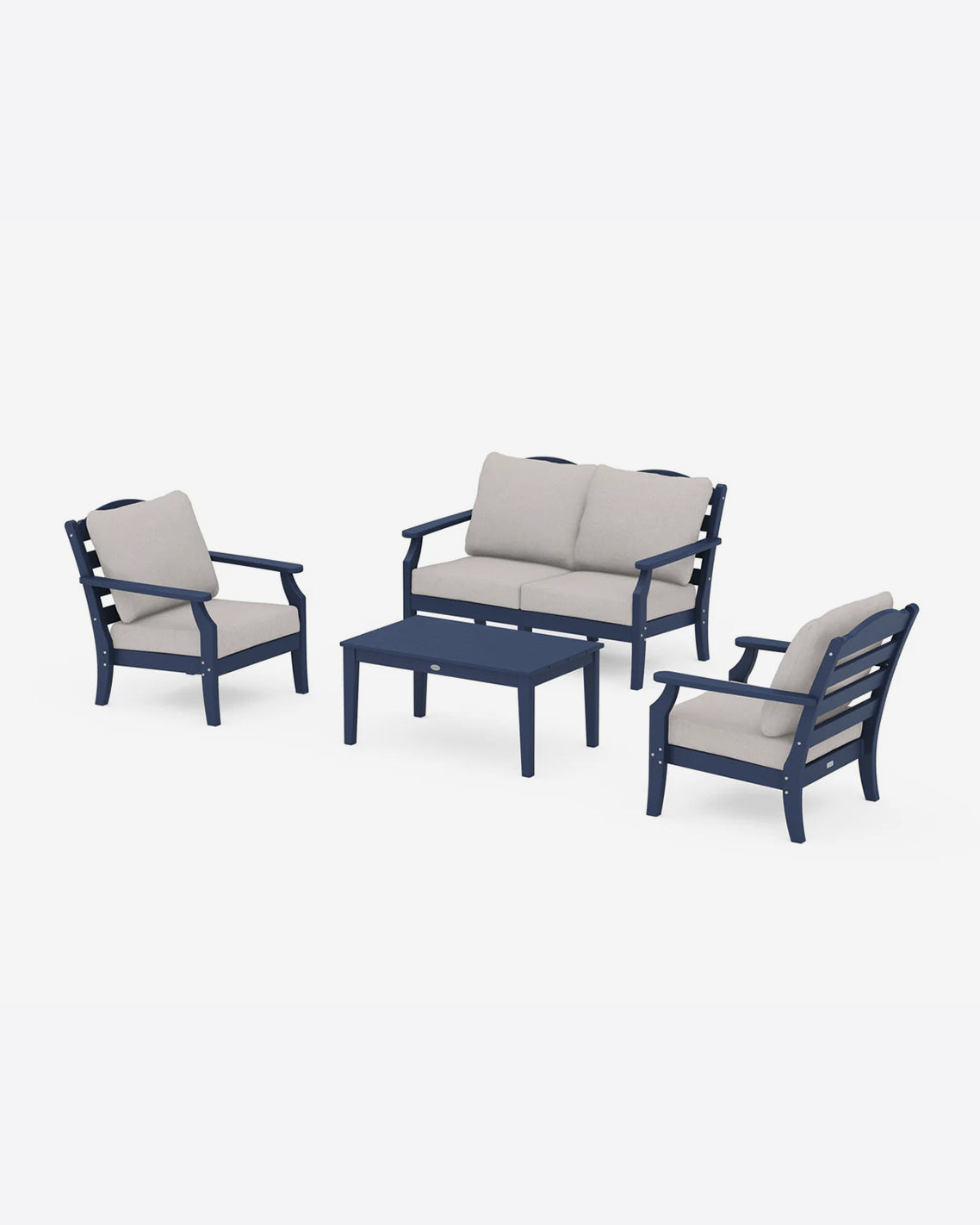 Savannah 4-Piece Seating Set with Loveseat in Teal | Draper James Premium