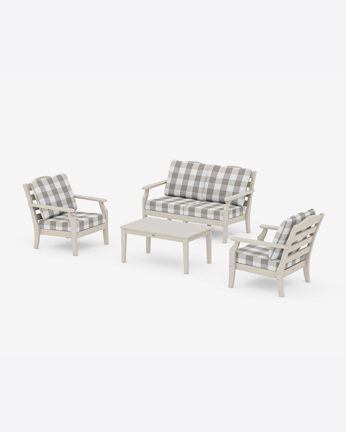 Savannah 4-Piece Deep Seating Set with Loveseat in Buffalo Plaid | Draper James Everyday