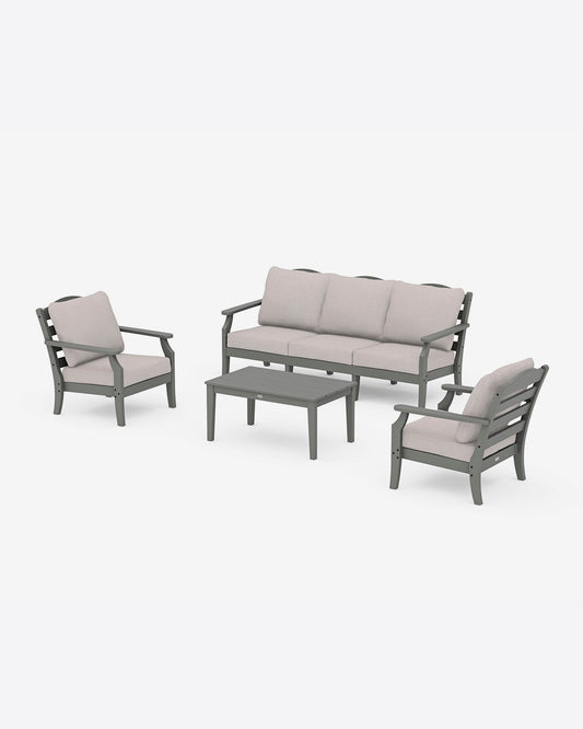 Savannah 4-Piece Seating Set with Sofa in Blue | Draper James Sale