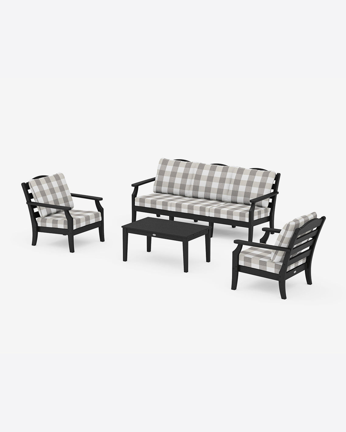 Savannah 4-Piece Deep Seating Set with Sofa in Buffalo Plaid | Draper James Classic