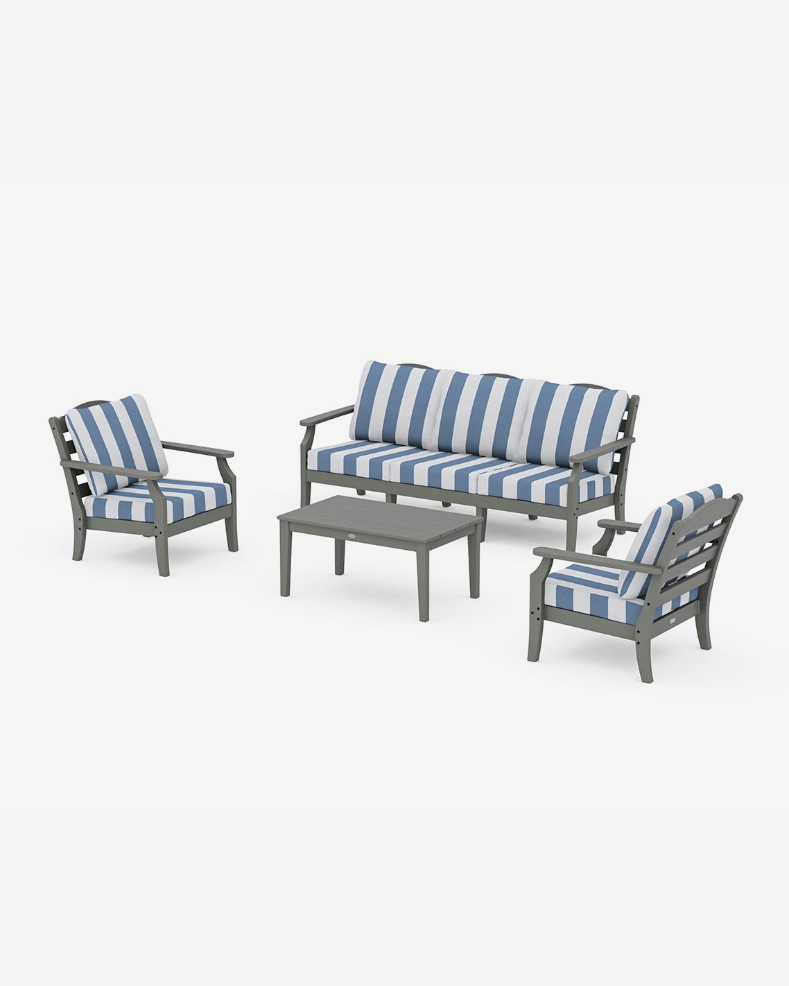 Savannah 4-Piece Deep Seating Set with Sofa in Cabana Stripe | Draper James Hot Sale