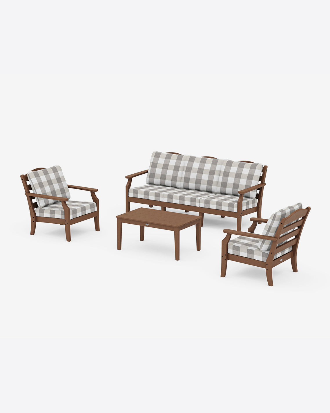 Savannah 4-Piece Deep Seating Set with Sofa in Buffalo Plaid | Draper James Essential