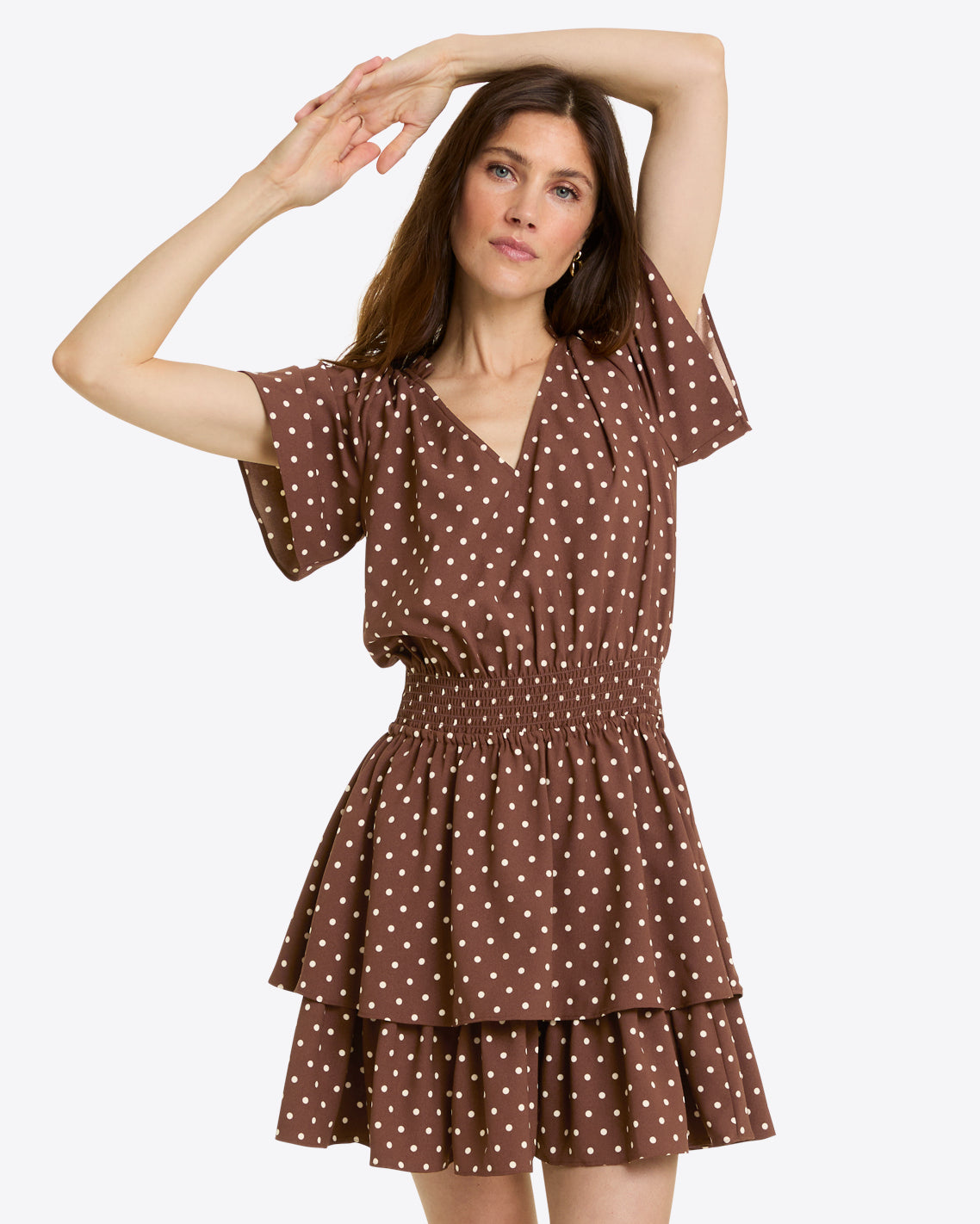 Alana Tiered Dress in Matte Satin | Draper James Trusted