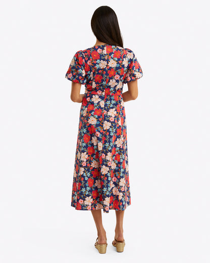 Julianne Midi Dress in Stretch Poplin | Draper James Best Seller