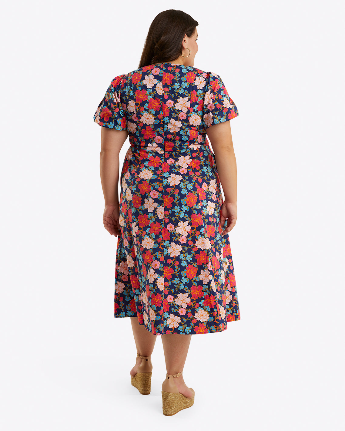 Julianne Midi Dress in Stretch Poplin | Draper James Best Seller