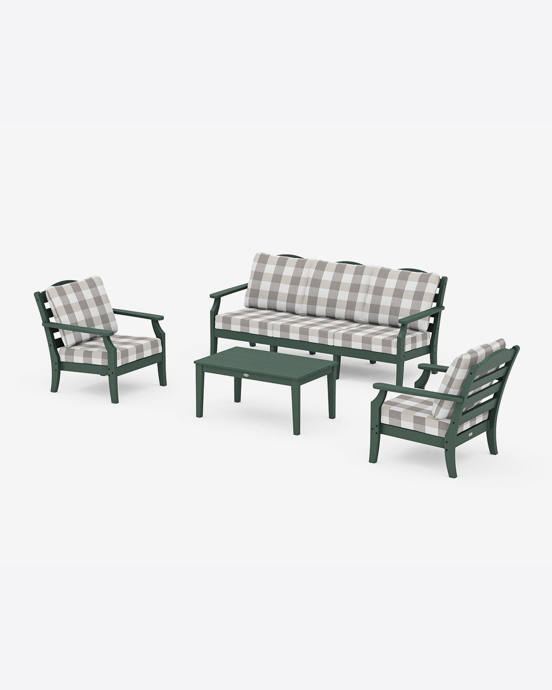 Savannah 4-Piece Deep Seating Set with Sofa Bufflo Plaid | Draper James Exclusive