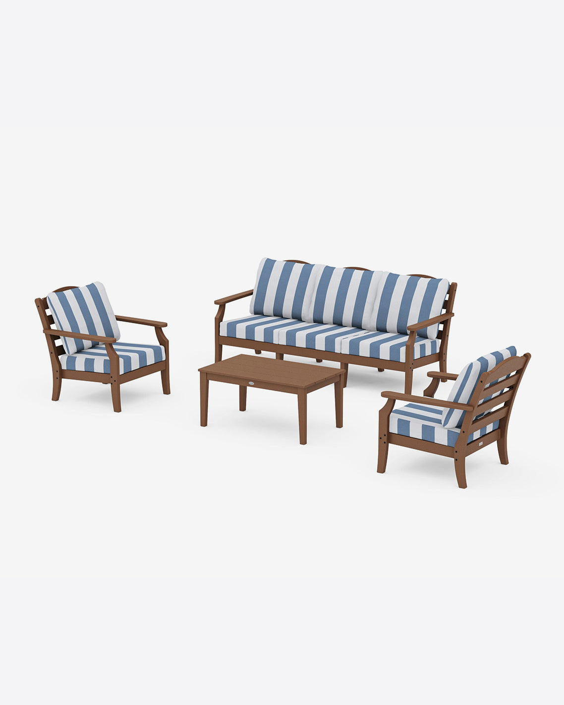 Savannah 4-Piece Deep Seating Set with Sofa in Cabana Stripe | Draper James Customer Favorite