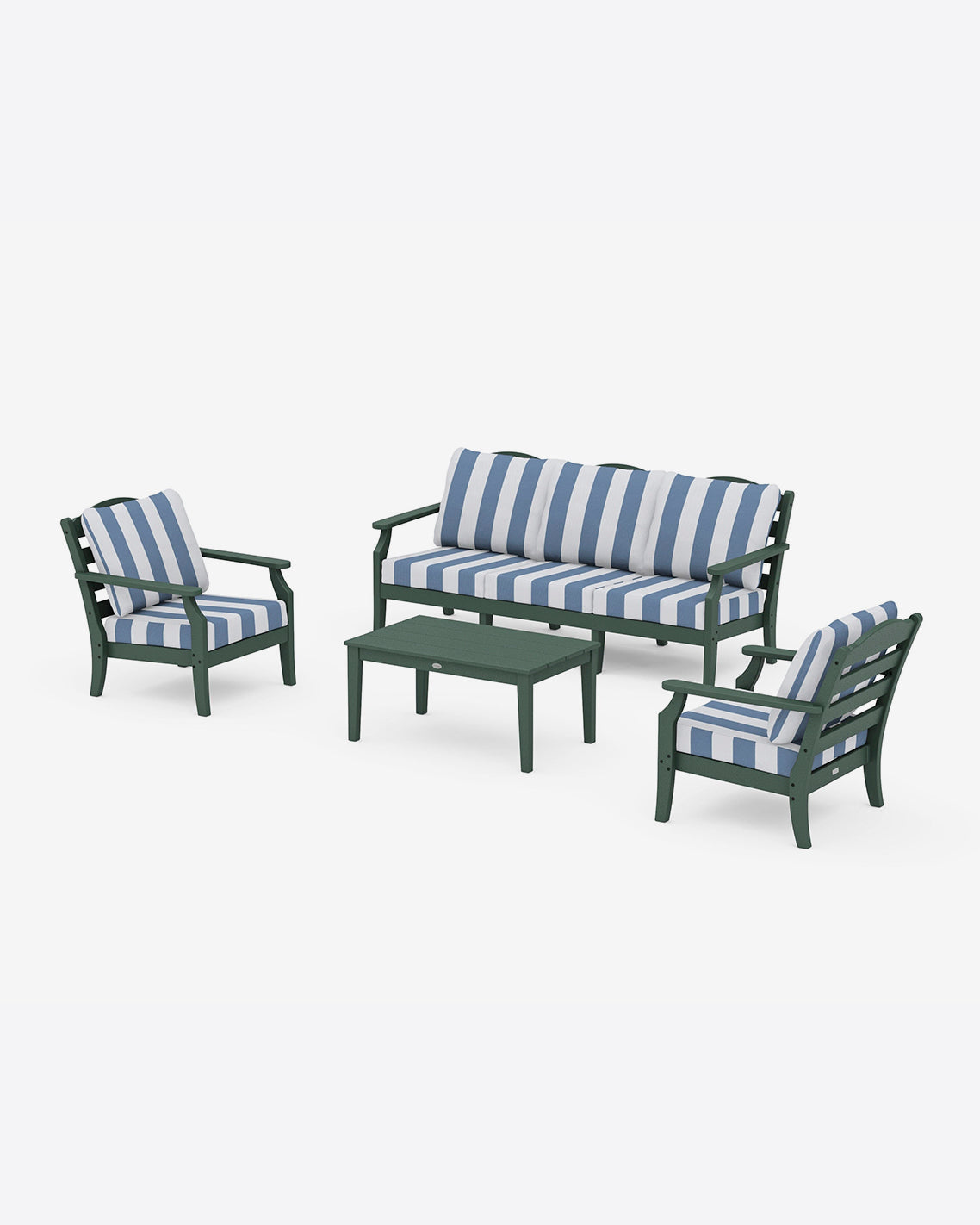 Savannah 4-Piece Deep Seating Set with Sofa in Cabana Stripe | Draper James Hot Sale