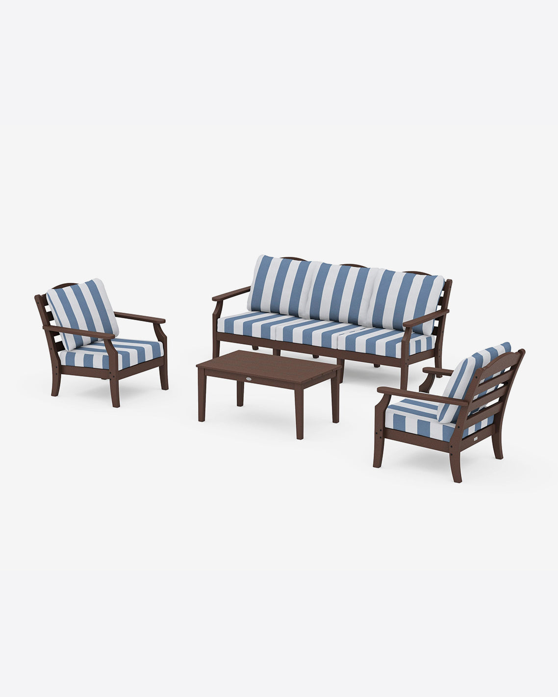 Savannah 4-Piece Deep Seating Set with Sofa in Cabana Stripe | Draper James Trending